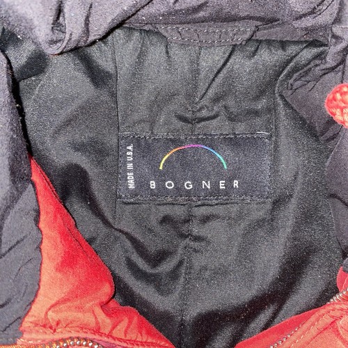 VTG Rare Olympic Spirit Bogner Ski Jacket Sz 42 (Large) Mens RED / BLACK Zip USA - Picture 4 of 6
