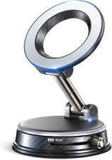 2026 Vacuum MagSafe Car Mount 85LB 2600gf 360° Silver