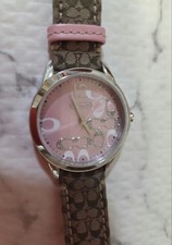 COACH Watch Signature Pink Coach Cute