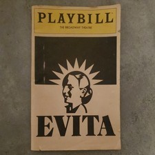 EVITA, PLAYBILL, JUNE 1981, THE BROADWAY THEATRE