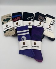 Bape Crew Socks Bundle Size Large, Premium Au...