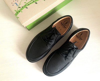 NEU! *Ganter Gregor* Herrenschnürschuh schwarz -Nappaleder -Korkfußbett -Gr. 42