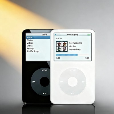 動作品 Apple iPod Classic ホワイト 30GB PA444J NEW Apple iPod Video 5th Generation White 30GB MP3 Player - Sealed