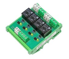 Relay Module 1 SPDT DIN Rail Mount Interface Relay Module FY 5VDC 4 Channel
