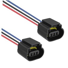 2PCS Female Headlight Connector for H13/9008 Bulb,Headlight Female Socket