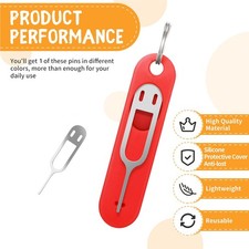 Sim Card Adapter Sim Card Tray Eject Pin Key Metal Ejector Pin Tool For All Phon