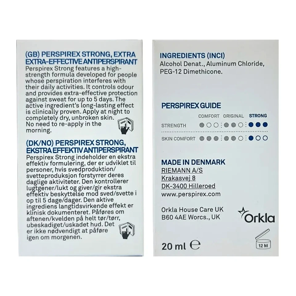 PACK de 3 antitranspirantes enrollables Perspirex FUERTES 20 ml cuerpo fresco Foto 4 de 4