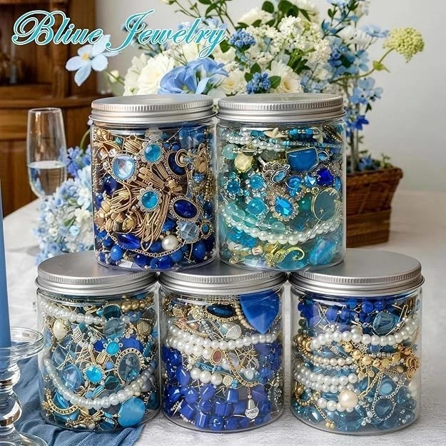 Mystery Jewelry Jar Bundle - Surprise Vintage Jewelry Box for