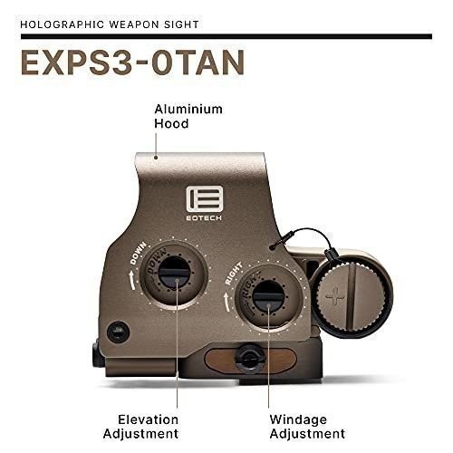 EOTECH Holographic Weapon Sight TAN 68MOA Ring & 1 MOA Dot - EXPS3