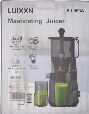 Large 5.8'' Feed Chute Juicer - Cold Press 400W Slow Masticating for Whole Fruit