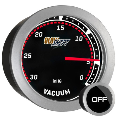 #ad 52mm GLOWSHIFT SMOKED OUT MECHANICAL VACUUM INTAKE MANIFOLD PRESSURE GAUGE KIT $38.99