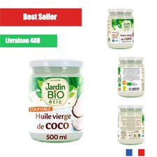 Huile vierge de coco bio Jardin Bio Étic 500 ml, pression à froid