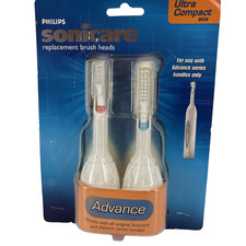 Philips Sonicare Replacement Brush Heads 2 Pack Ultra Compact Size, NOS