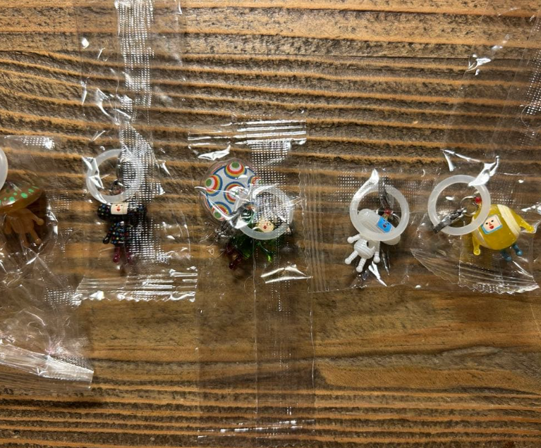 川村壱馬 京極竜 プリレジェ クリアチャーム 缶バッチ クリーナー セット KATAMARI DAMACY mini Keychain complete set BANDAI from Japan New