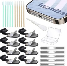 Dust Plug for iPhone Charger Port Protects Charging Anti Lightning Black