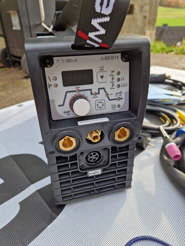 WIG TIG Schweißgerät EWM Picotig 200 Puls DC Inkl. Binzel Brenner & Manometer - Bild 4 von 4