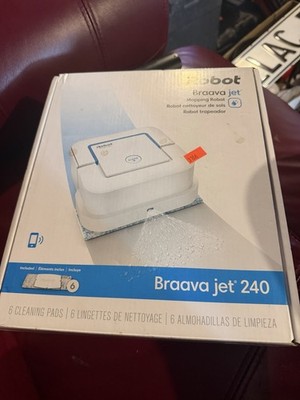 iRobot Braava jet 240 Mopping Robot New  Smart Floor Cleaner W New Wet Dry Pads