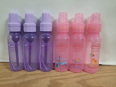 Dr. Brown's Natural Flow Anti Colic Bottles - Prints - 8 oz - 6 Total