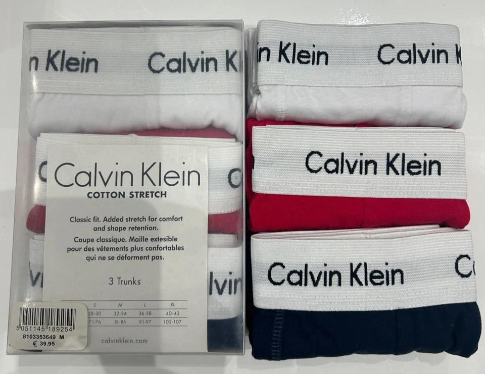 Calvin Klein Hombre Ropa Interior Boxer Shorts CK Calzoncillos Paquete de 3 Todas las Tallas Foto 3 de 3