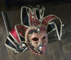 Authentic Venetian Jester Mask Handmade In Italy Carnevale di Venezia Mask