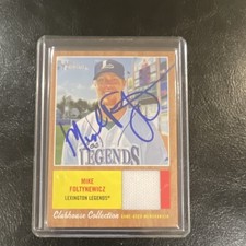 2011 Topps Heritage Mike Foltynewicz Clubhouse Collection Relic Auto Lexington …