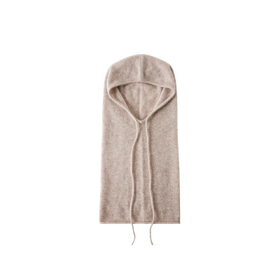 (W) Aritzia Babaton Luxe Cashmere Solitude Hood Cashmere Balaclava Heather Bone