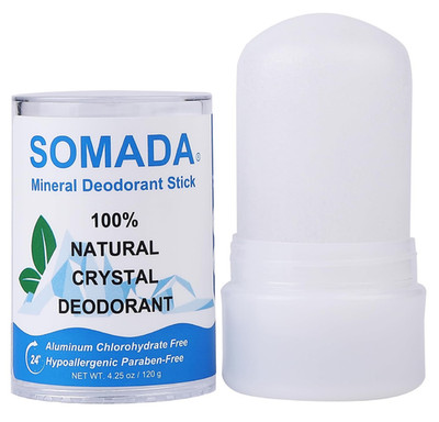 Crystal Deodorant Stick for Women and Men, 4.25 Oz/120G - 100% Natural Alum Salt