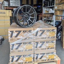 XXR 527 17" x 8.25J 5x100/114 BLACK CHROME MASSIVE WIDE RIMS ALLOYS WHEELS Z2195