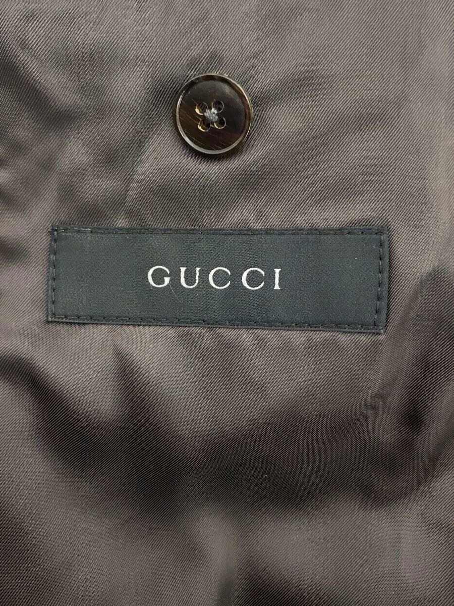 GUCCI Z4306 Giacca Sartoriale 50 Lana Cashmere Grigio Tinta Unita 31848