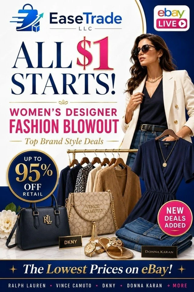 ⚡ Don’t Miss This! ALL $1 Starts Designer Fashion