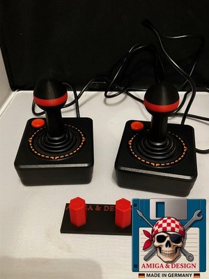 Atari 2600 / VCS / CX 40 / 2 x Arcade Aufsatz / Ball / opper + Ständer Gestreift