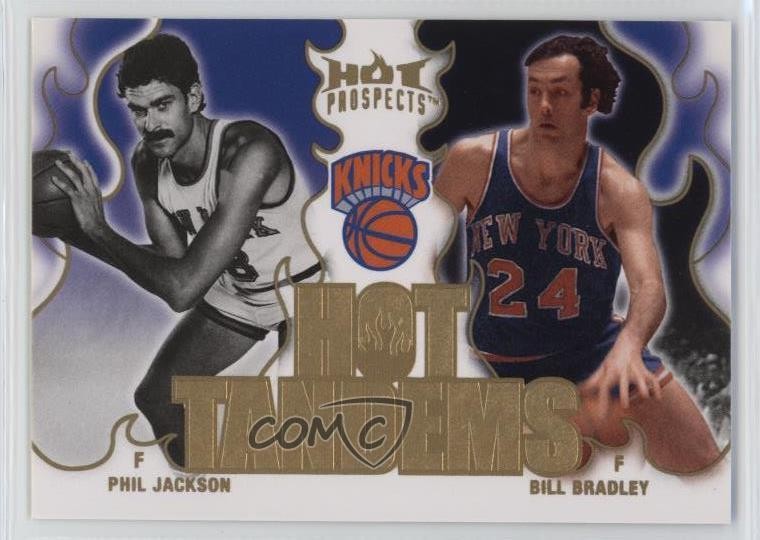2008-09 Fleer Hot Prospects Tandems Phil Jackson Bill Bradley #HT-13 HOF 18jt