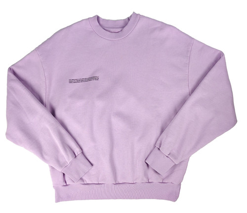 PANGAIA Sweatshirt Organic Cotton Fleece Lined Women’s Size S Lavender Purple