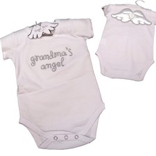 Baby Bodysuit One-Piece Romper Photo Outfit Newborn-6 Months - Grandma's Angel