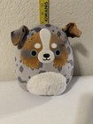 Original Squishmallows Shepherd Dog, Kellytoy, Gray, 9” Used Good Condition — photo 1