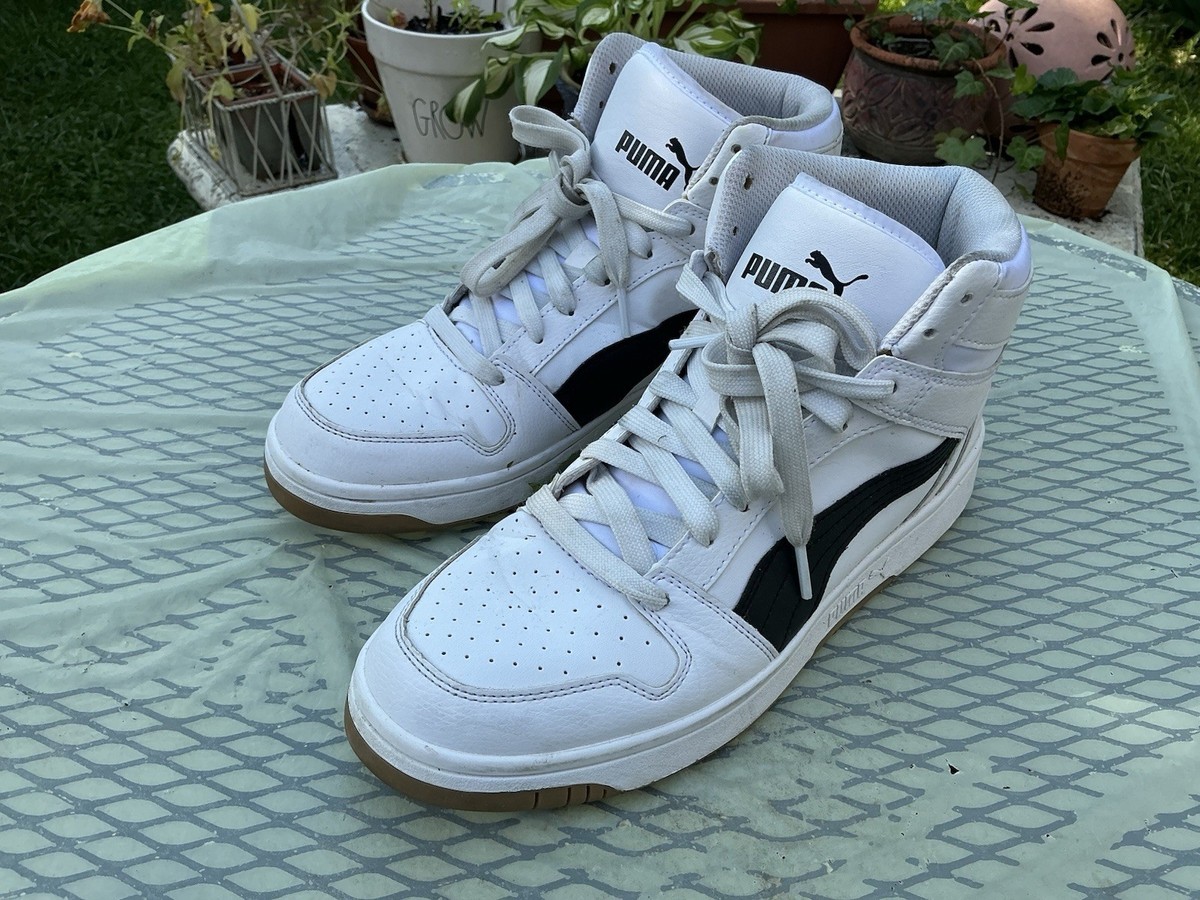 Puma Rebound Layup High Mens Sneakers Shoes Casual White Size