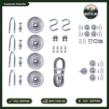 3" Heavy Duty Pulleys and Cables Replacement Kit for Smooth Garage Door Function