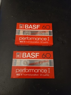 Vintage BASF Performance I 60 Cassette Tape Sealed Type I Normal Bias 60 Min