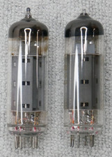 EL-84 PAIR GUITAR AMPLIFIER POWER TUBES SMOOTH PLATES TEST EXCELLENT