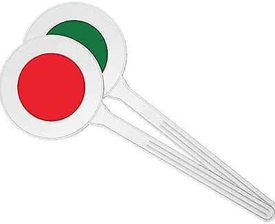 PALETTA SEGNALETICA STRADALE SEGNALAZIONE ROSSO/VERDE - Foto 1 di 1