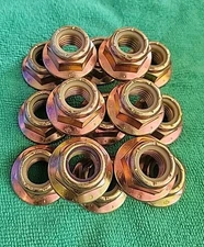 (15) Toplock Flange Nuts 3/4-10 Grade G Yellow Zinc All Metal Locking Nut 8/G