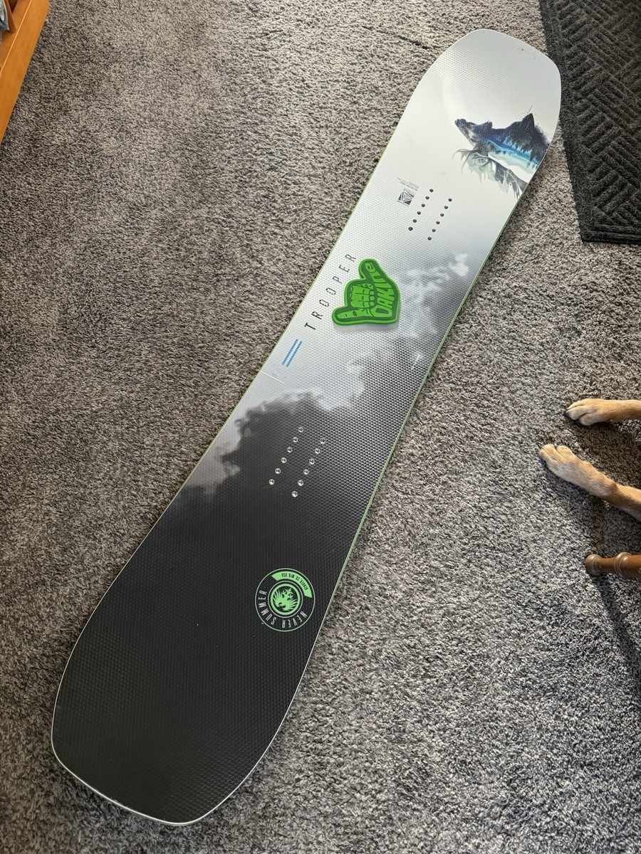 154cm Never Summer 2026 Trooper Snowboard with nitro rambler