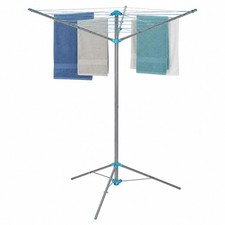 18M Clothes Airer Portable Rotary Washing Line 3 Arm Free Standing Multi Laundry