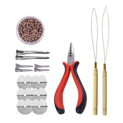Microring Extensions Set 3Loch Zange, Haarverlängerung Schlaufe und 500 Stück...