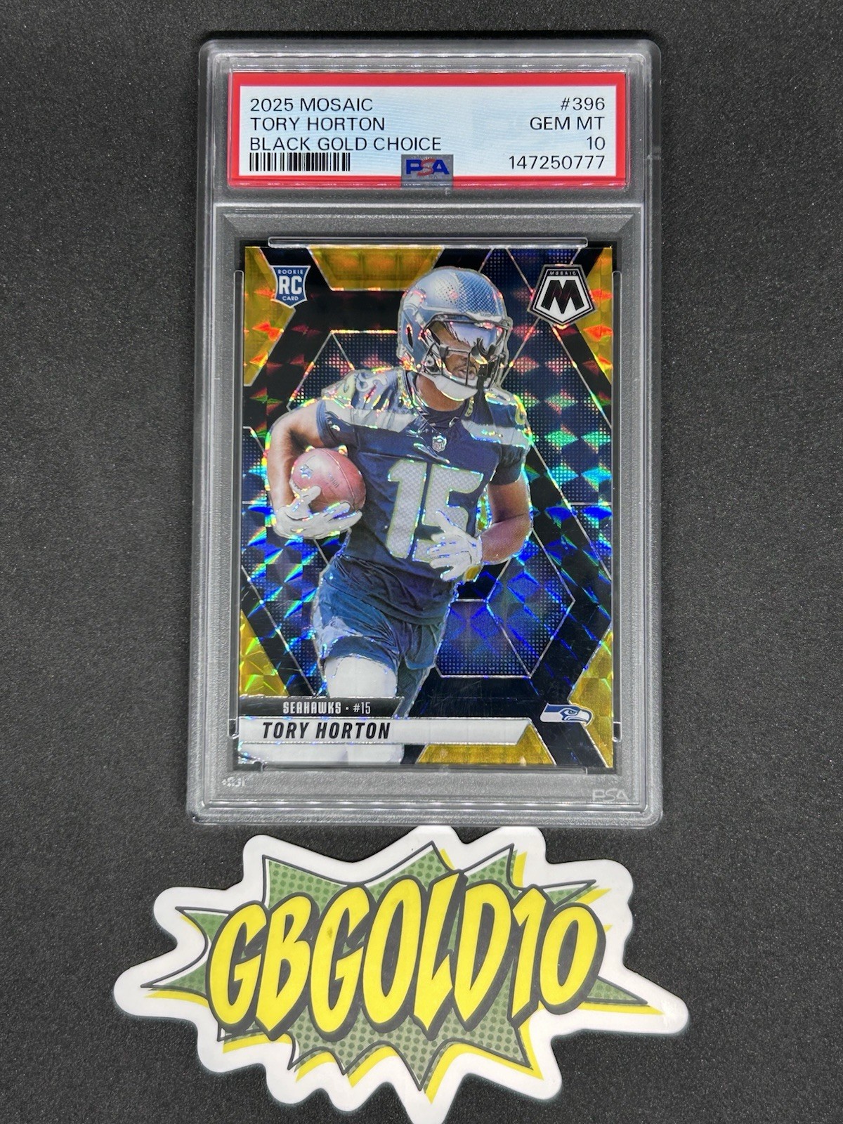Tory Horton Panini Mosaic #396 Black Gold Choice