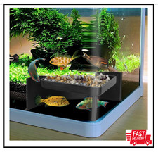 Underground Aquarium Cave with Viewing Window 2-Hole Corner Fish Tank Hideo