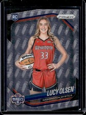2025 Panini WNBA Prizm Lucy Olsen RC Swirl Rookie #145 Mystics