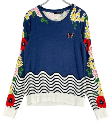 Desigual Femmes Pull Col Ronde Taille S - Photo 1/4