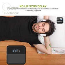 Bluetooth 5.0 Transmitter HD Audio 2 in 1 Adapter Receiver Wireless 3.5 mm APTX