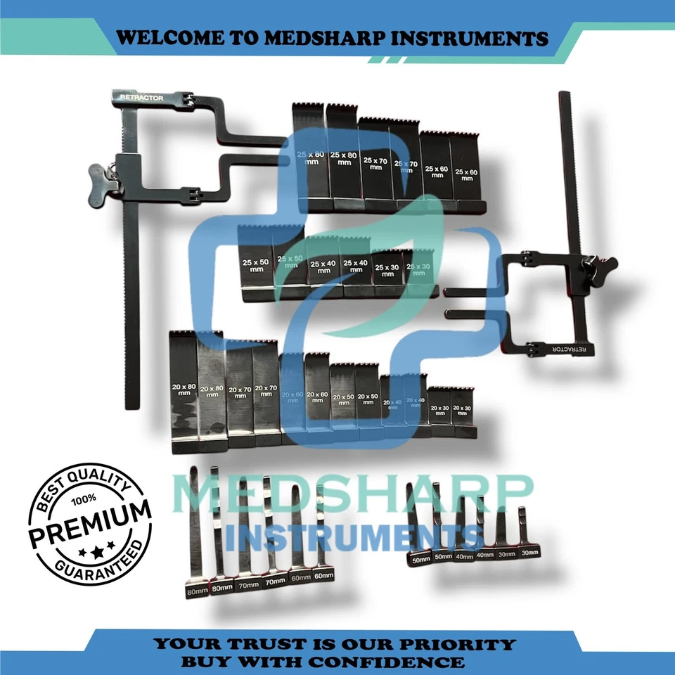 New McCulloch Lumbar Retractor System Orthopedic Spine Instruments Set A+ - Image 3 of 3